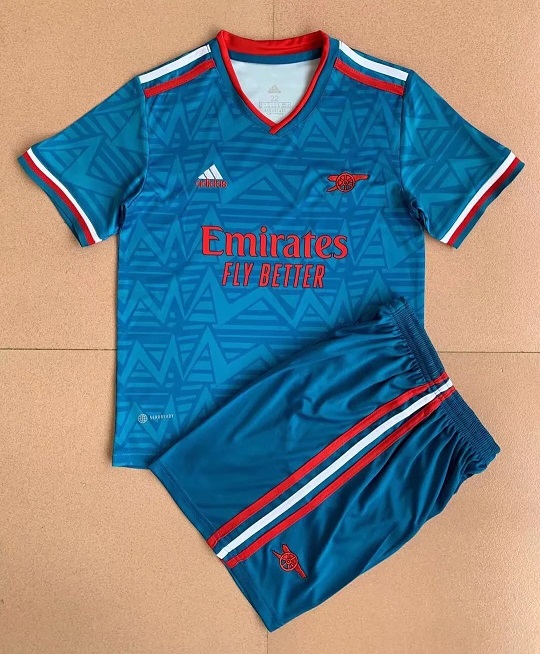 Kids-Arsenal 22/23 Special Blue/Red Soccer Jersey